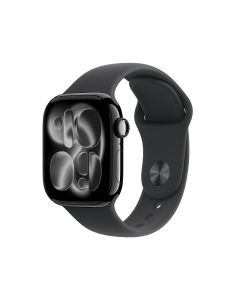 Apple Watch Series 11 GPS 42mm Aluminium Case with Black Sport Band - M/L (MEQU4ZP/A) - Jet Black