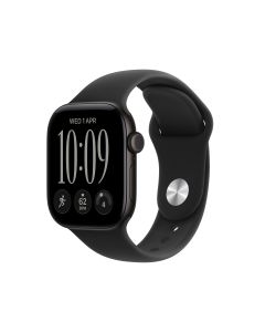 Apple Watch Series 12 GPS 42mm  Aluminum Case With Black Sport Band - M/L (MJEC4X/A) - Black