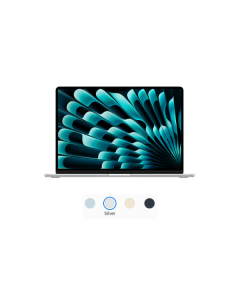 MacBook Air 15 inch : M4, 10C CPU, 10C GPU, 16GB, 512GB Storage - Silver (MW1H3ZP/A)