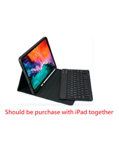 Bluetooth Keyboard Case with Pencil Holder for 11-inch iPad (A16) - Black