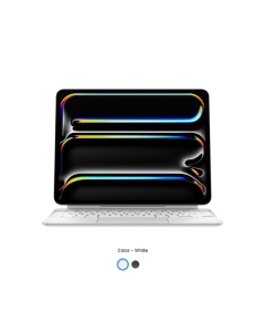 Magic Keyboard for iPad Pro 13-inch (M4 and M5) - US English - White (MWR43ZA/A)
