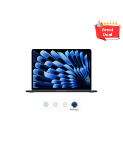 MacBook Air 13 inch: M4, 10C CPU, 8C GPU, 16GB, 256GB Storage - Midnight (MW123ZP/A)
