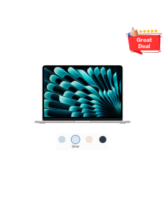 MacBook Air 13 inch: M4, 10C CPU, 8C GPU, 16GB, 256GB Storage - Silver (MW0W3ZP/A)