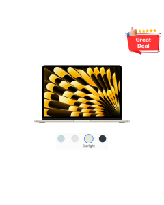 MacBook Air 13 inch: M4, 10C CPU, 8C GPU, 16GB, 256GB Storage - Starlight (MW0Y3ZP/A)