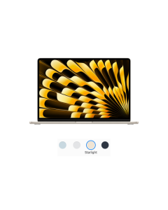 MacBook Air 15 inch : M4, 10C CPU, 10C GPU, 16GB, 512GB Storage - Starlight (MW1K3ZP/A)